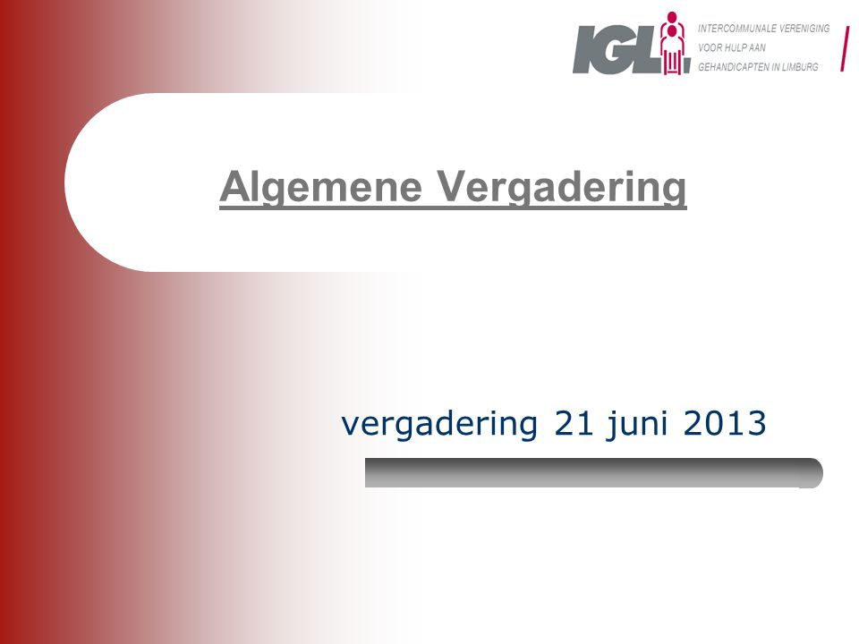 IGL Algemene Vergadering vergadering 21 juni 2013