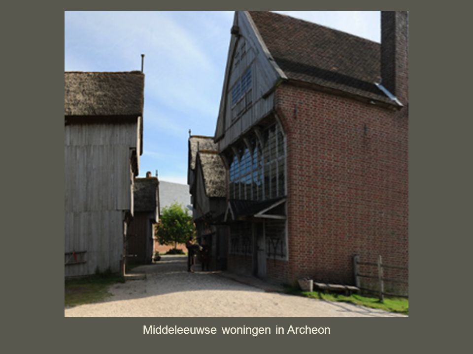 Middeleeuwse woningen in Archeon