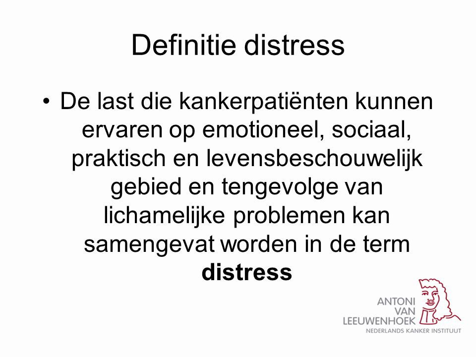 Definitie distress
