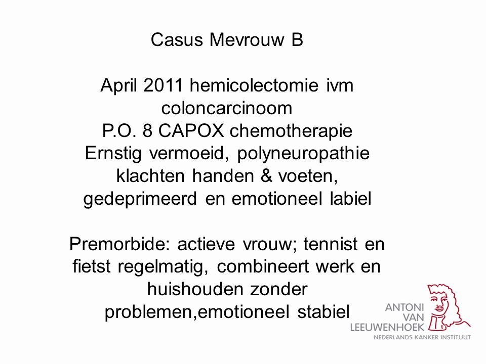 April 2011 hemicolectomie ivm coloncarcinoom