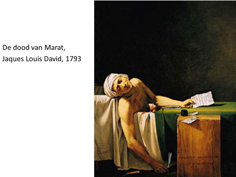 De dood van Marat, Jaques Louis David, 1793