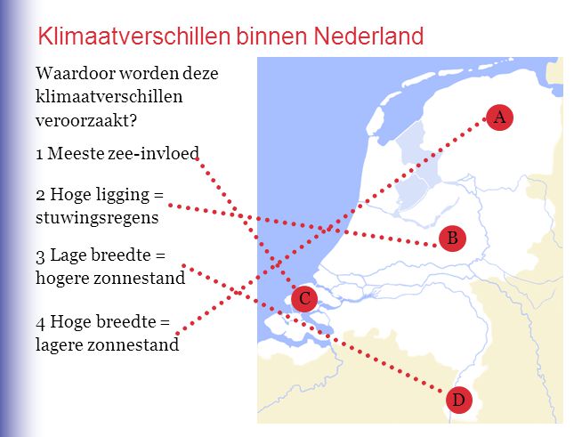Klimaatverschillen binnen Nederland