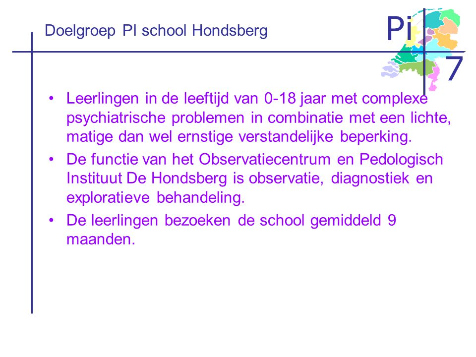 Doelgroep PI school Hondsberg