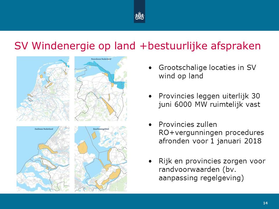 SV Windenergie op land +bestuurlijke afspraken
