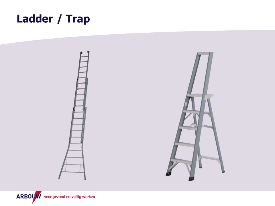Ladder / Trap Uitleg verschil ladder en trap