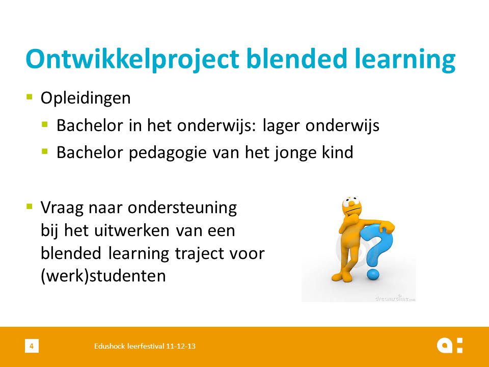 Ontwikkelproject blended learning