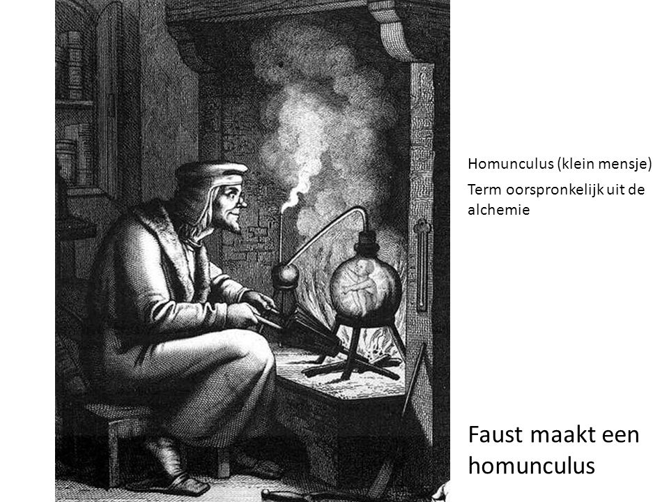 Faust maakt een homunculus