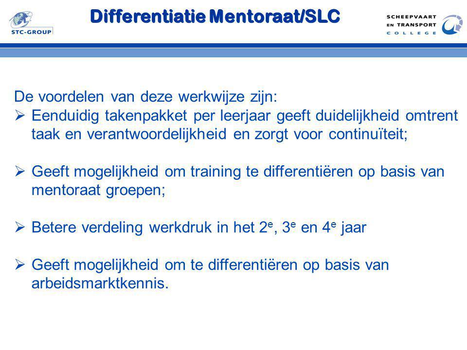 Differentiatie Mentoraat/SLC
