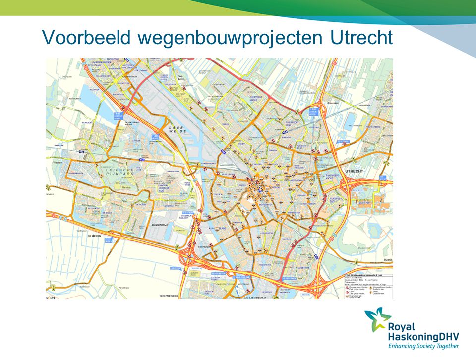 Voorbeeld wegenbouwprojecten Utrecht