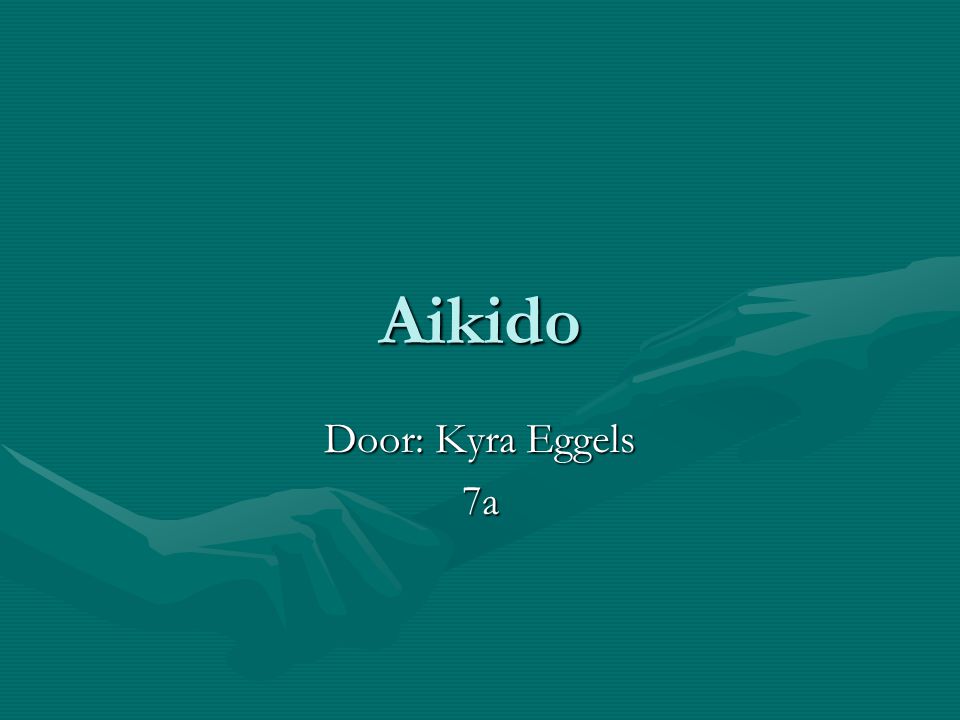 Aikido Door: Kyra Eggels 7a