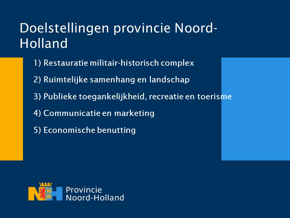 Doelstellingen provincie Noord-Holland