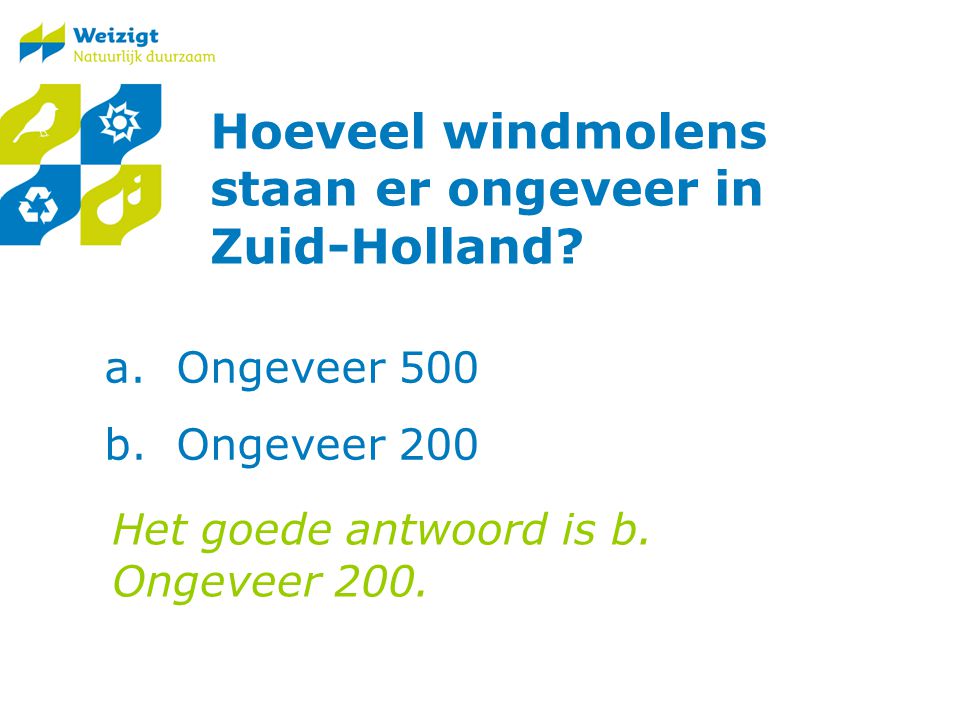 Hoeveel windmolens staan er ongeveer in Zuid-Holland