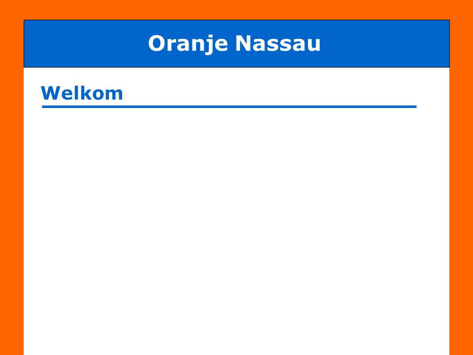 Oranje Nassau Welkom