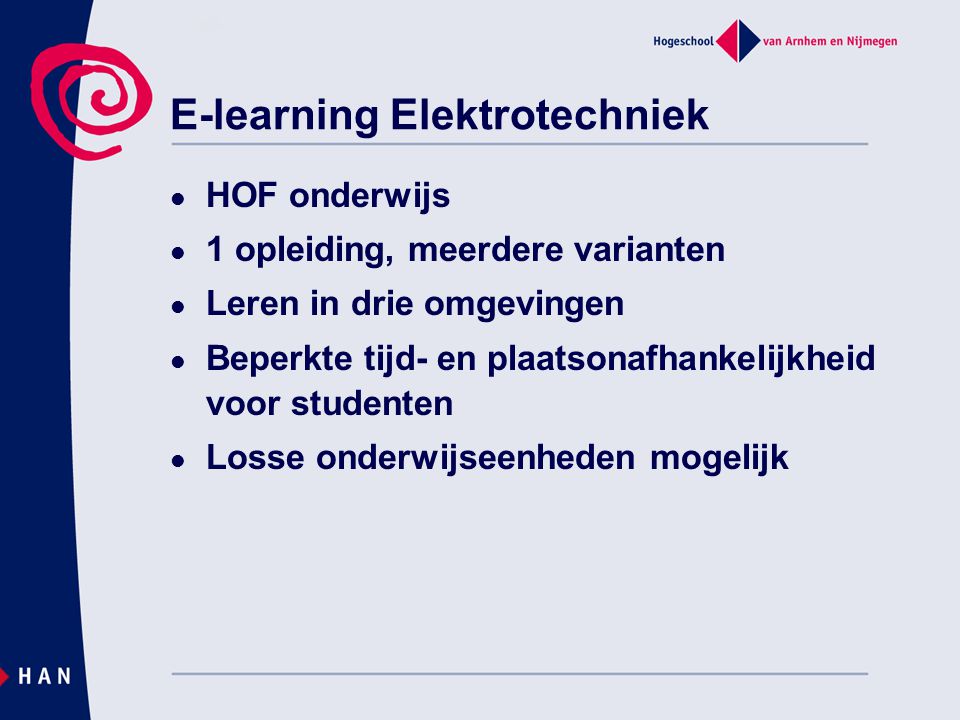 E-learning Elektrotechniek