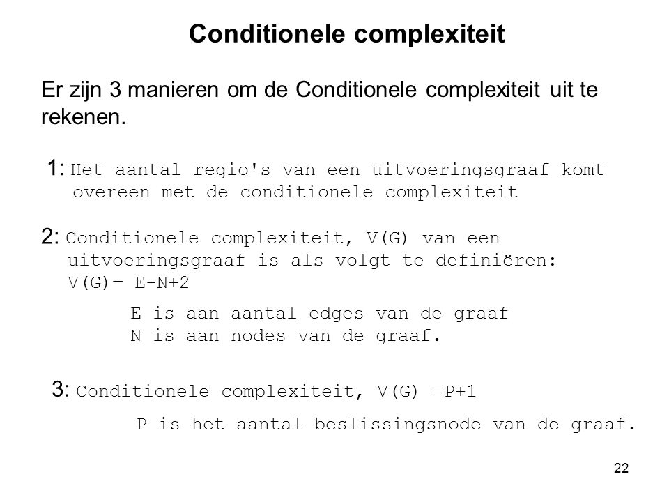Conditionele complexiteit