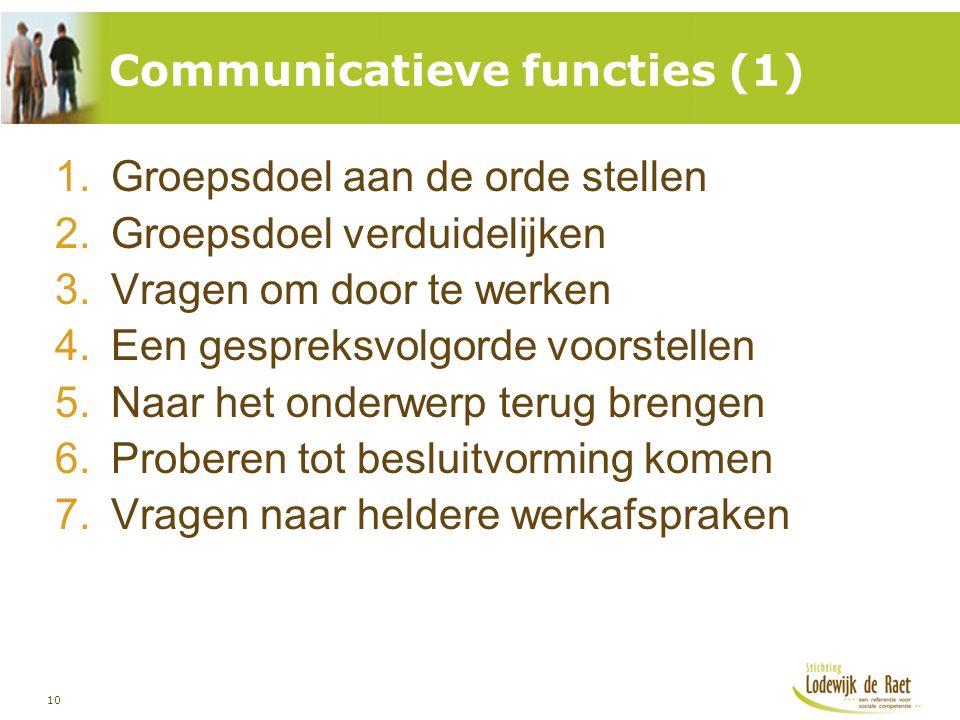 Communicatieve functies (1)