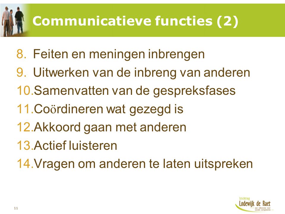 Communicatieve functies (2)