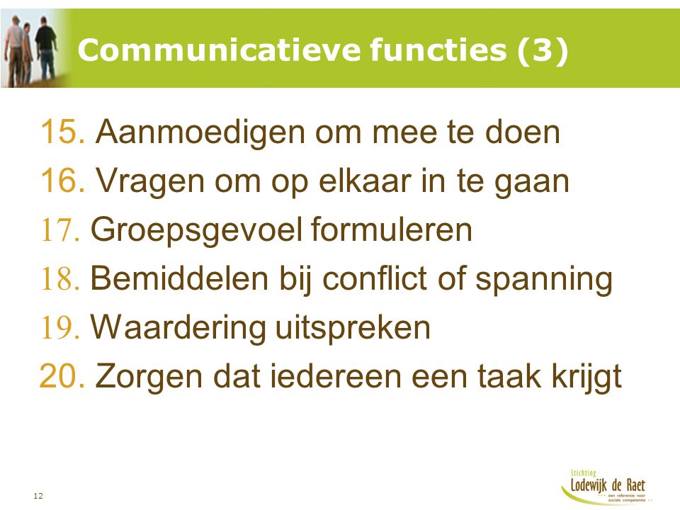 Communicatieve functies (3)