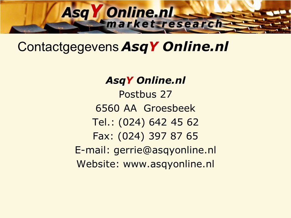Contactgegevens AsqY Online.nl