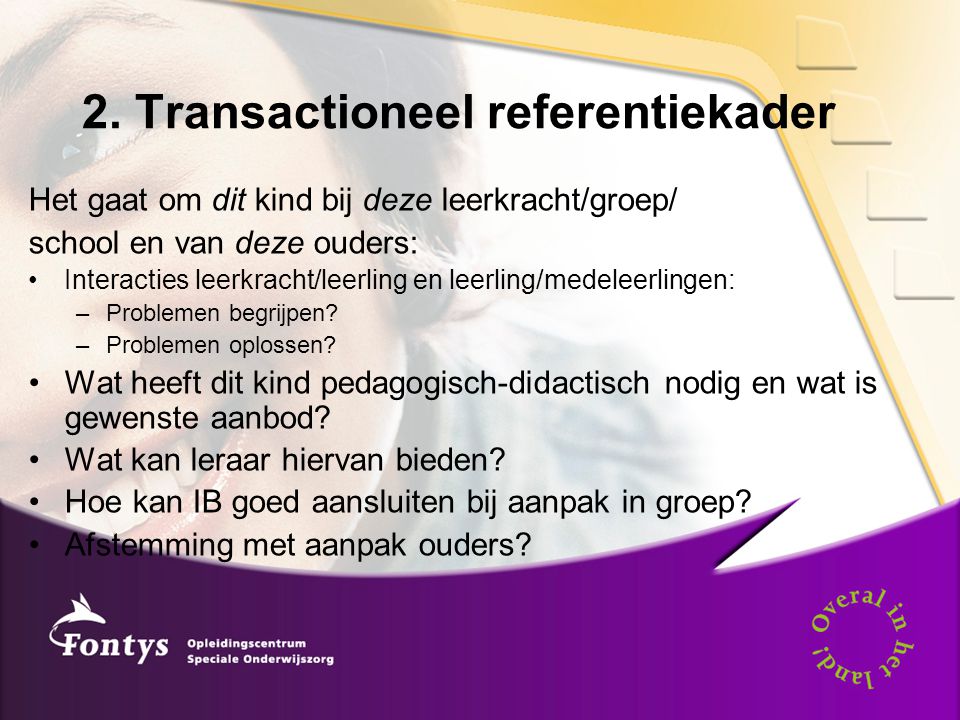 2. Transactioneel referentiekader
