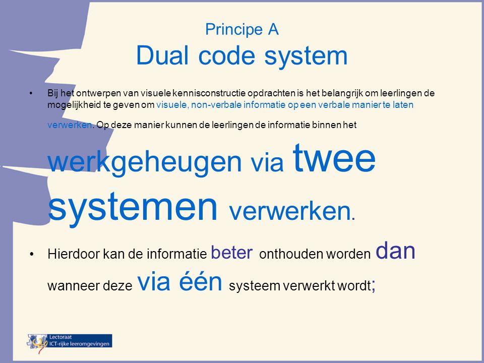 Principe A Dual code system
