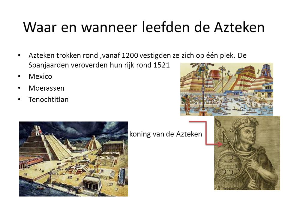 Waar en wanneer leefden de Azteken