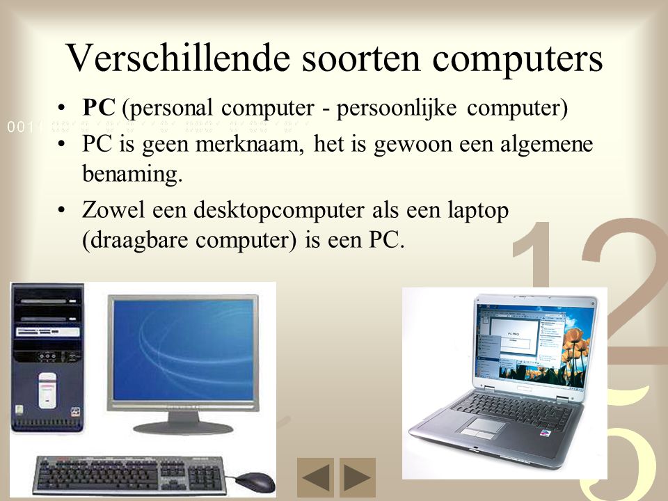 Verschillende soorten computers