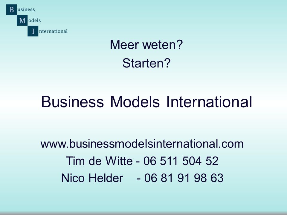Business Models International