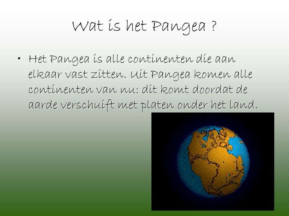 Wat is het Pangea