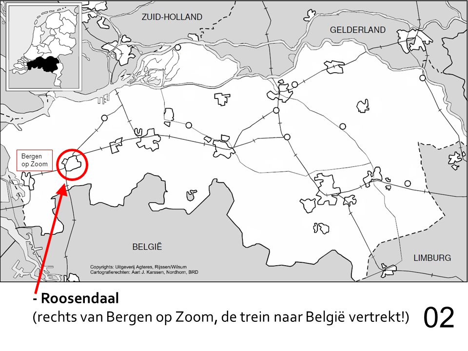 Bergen op Zoom - Roosendaal (rechts van Bergen op Zoom, de trein naar België vertrekt!) 02