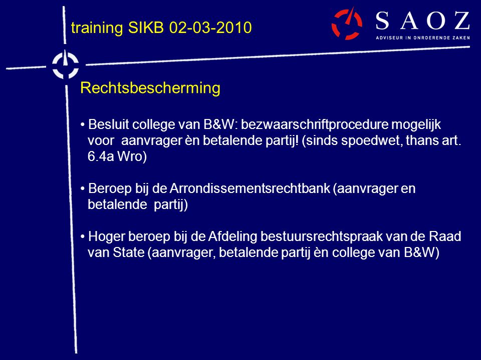 training SIKB Rechtsbescherming
