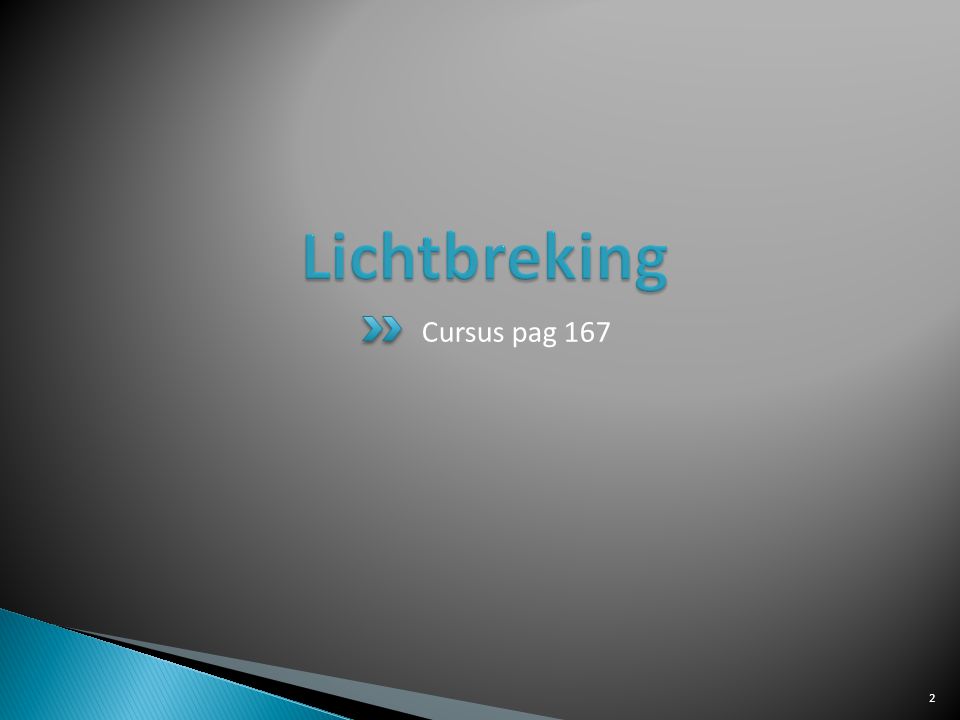 Lichtbreking Cursus pag 167
