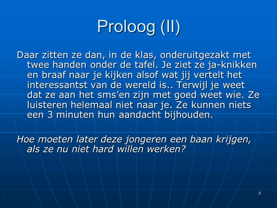 Proloog (II)