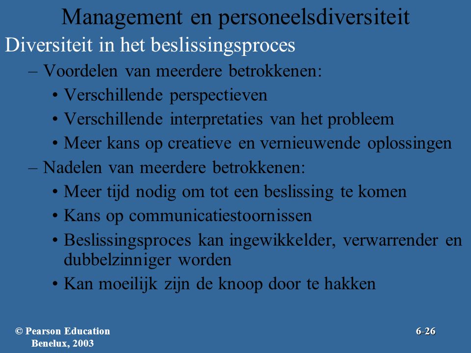Management en personeelsdiversiteit