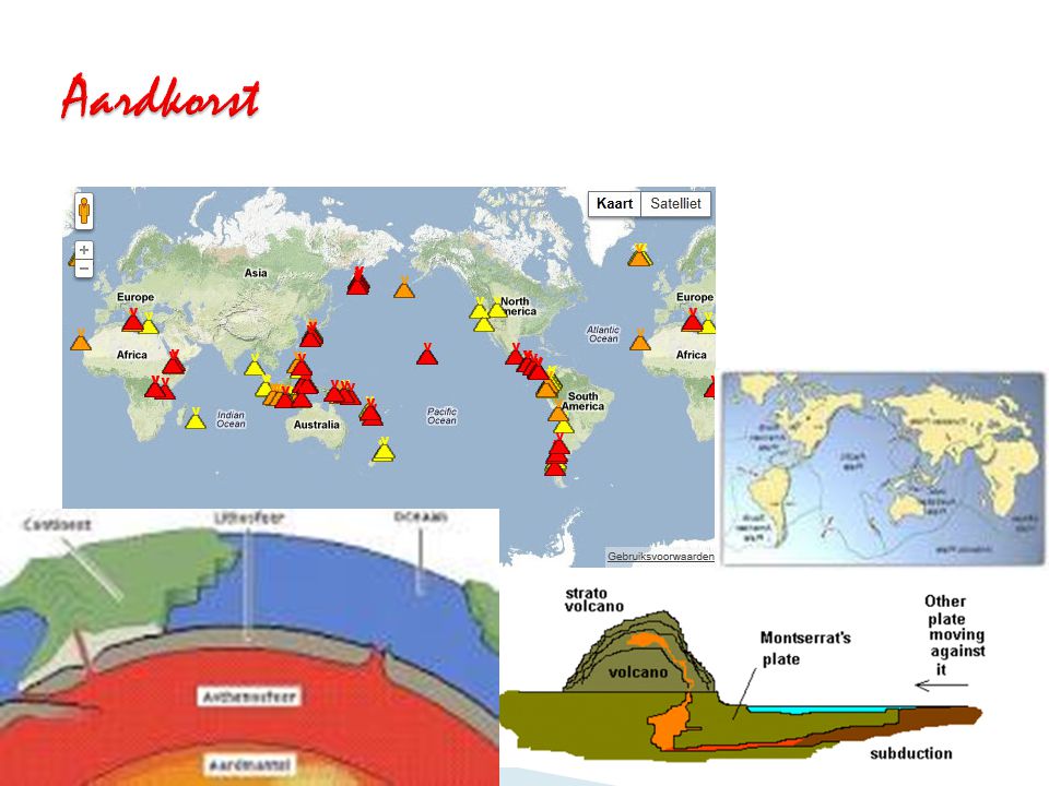 Aardkorst Voordat ik iets over vulkanen kan uitleggen, moeten jullie iets weten over de aardkorst. Binnen vloeibaar.