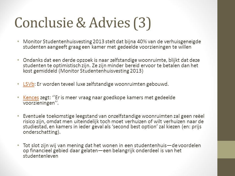 Conclusie & Advies (3)