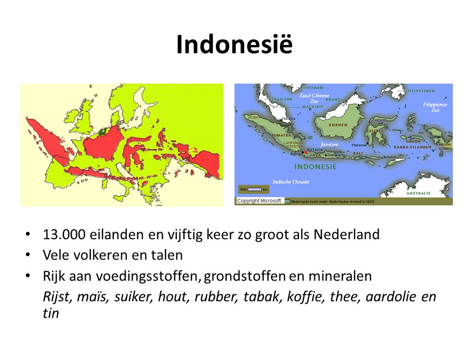Indonesië eilanden en vijftig keer zo groot als Nederland