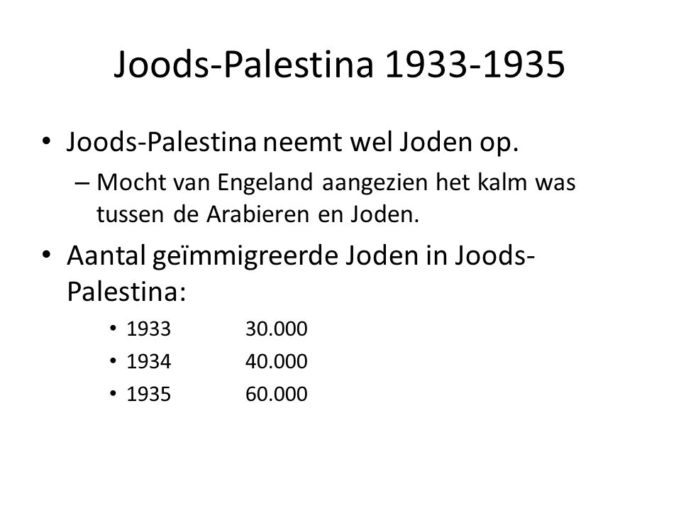 Joods-Palestina Joods-Palestina neemt wel Joden op.
