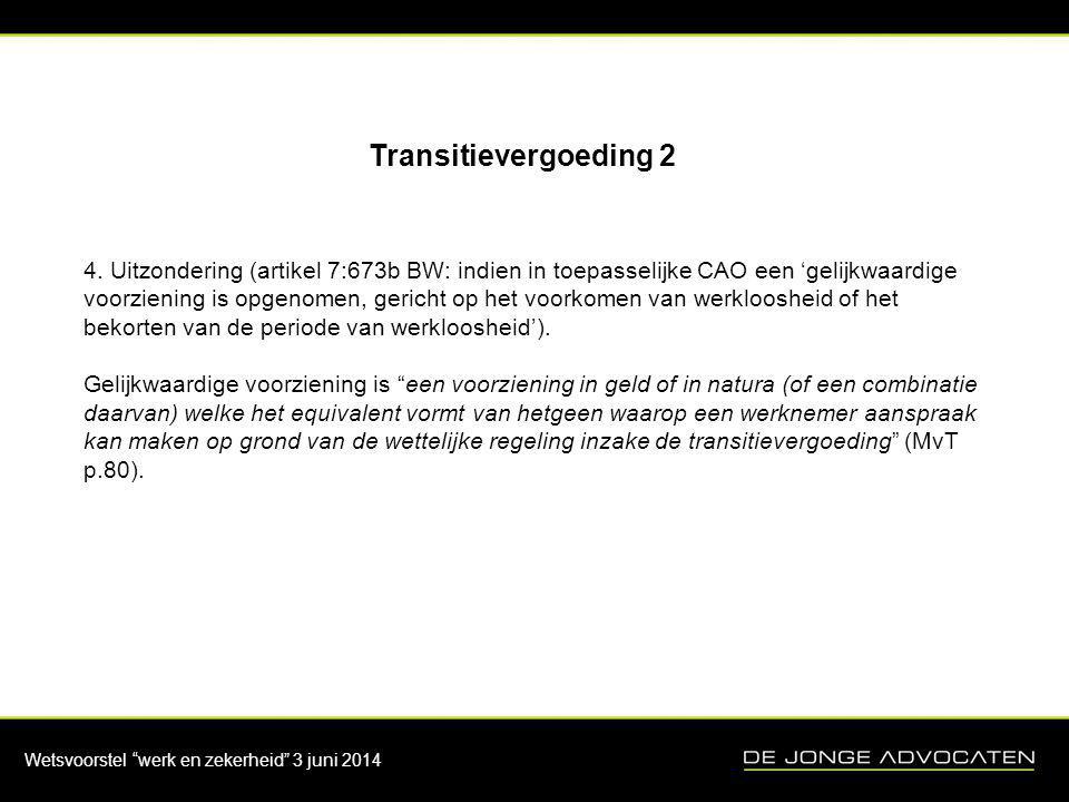 Transitievergoeding 2