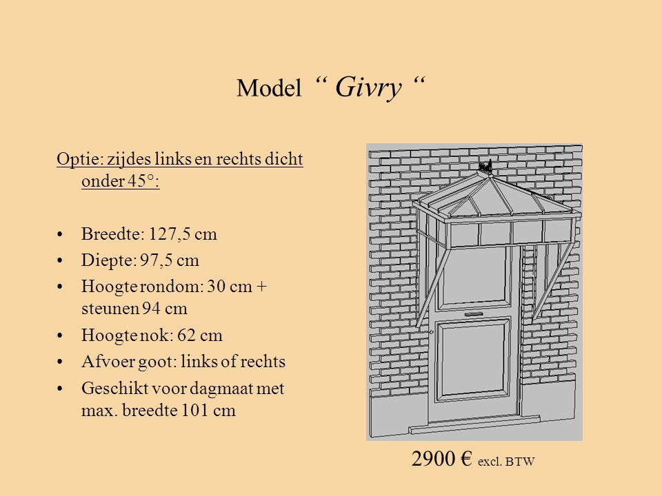 Model Givry 2900 € excl. BTW