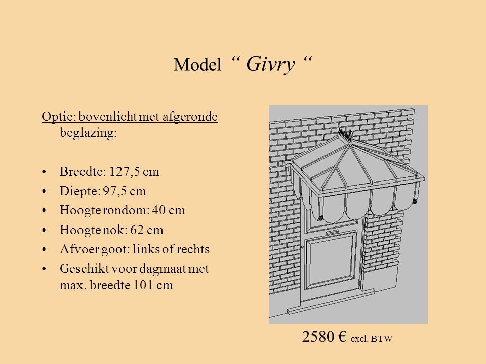Model Givry 2580 € excl. BTW