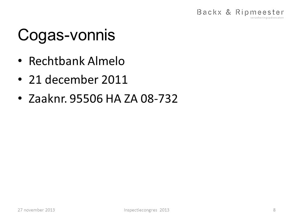Cogas-vonnis Rechtbank Almelo 21 december 2011