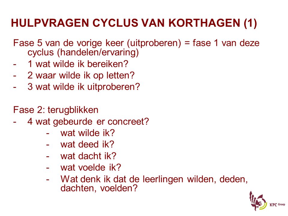 HULPVRAGEN CYCLUS VAN KORTHAGEN (1)