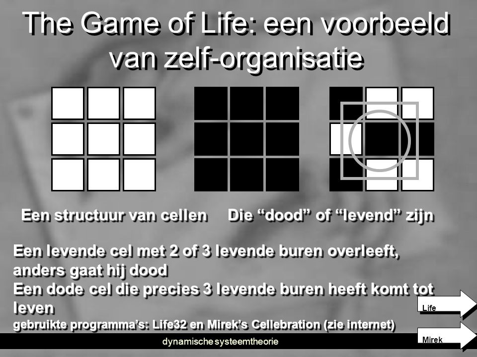 The Game of Life: een voorbeeld van zelf-organisatie