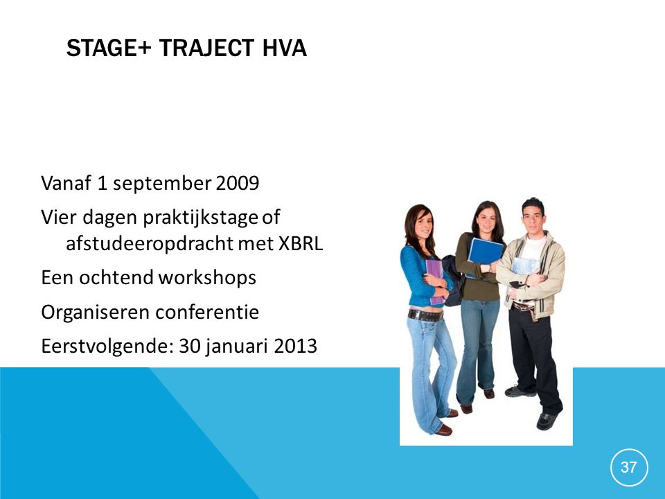 Stage+ traject HVA Vanaf 1 september 2009