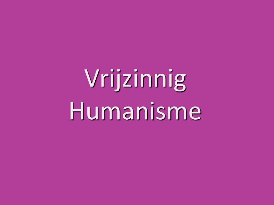 Vrijzinnig Humanisme