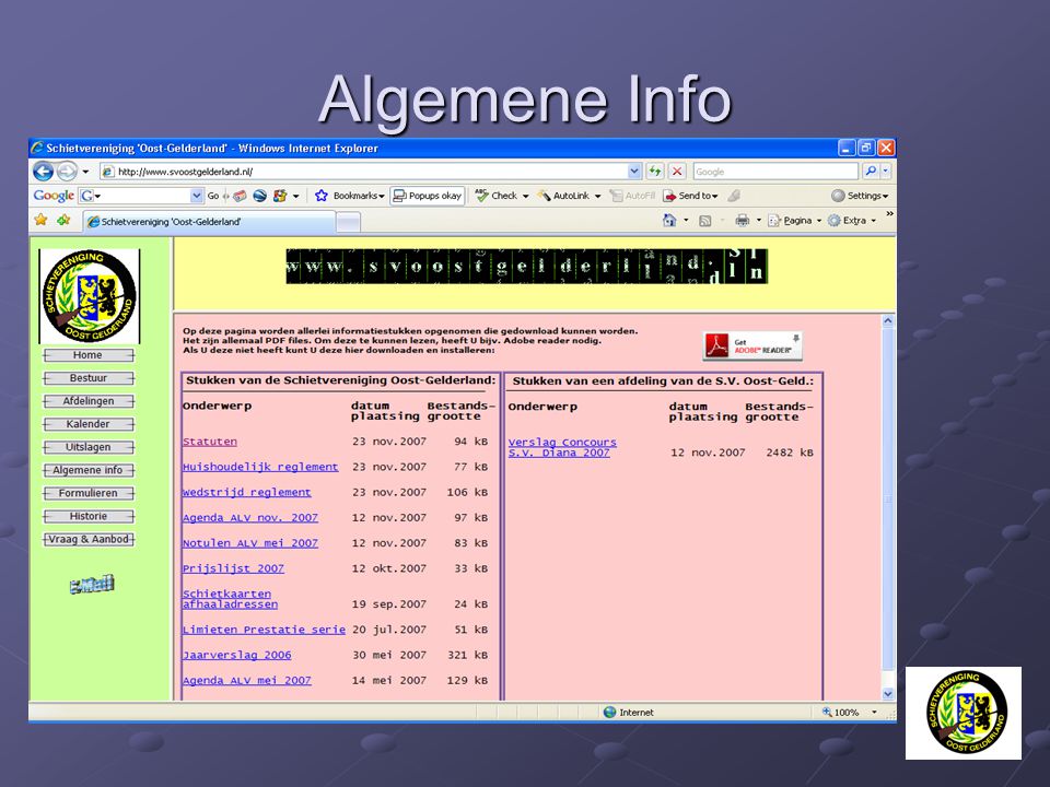 Algemene Info