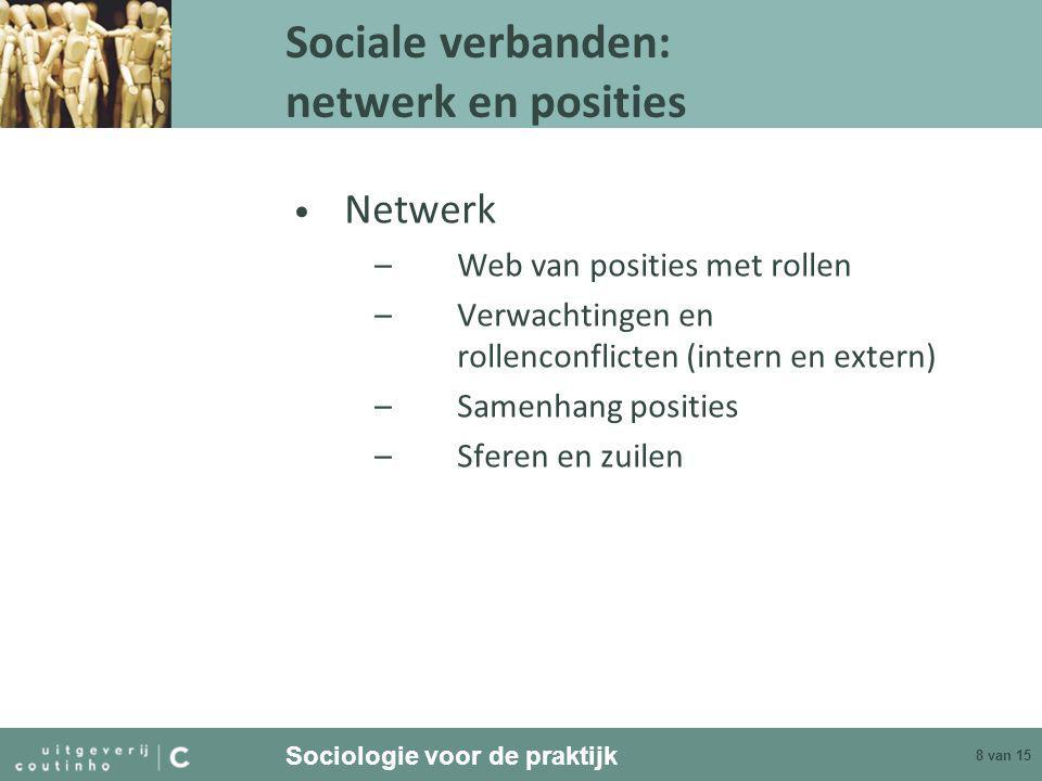 Sociale verbanden: netwerk en posities