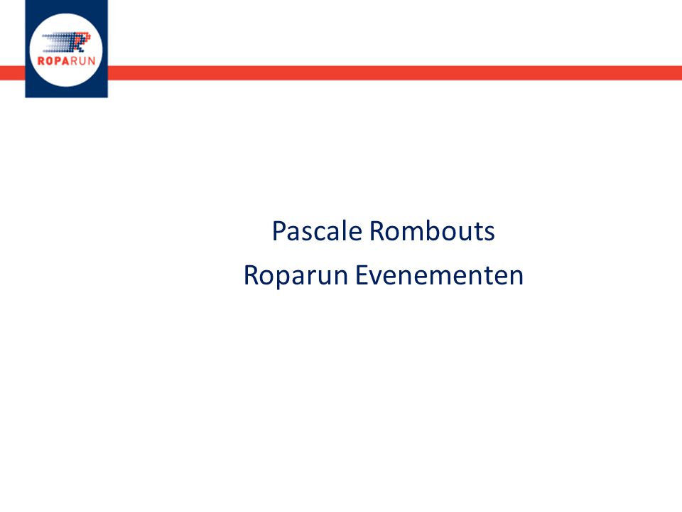 Pascale Rombouts Roparun Evenementen