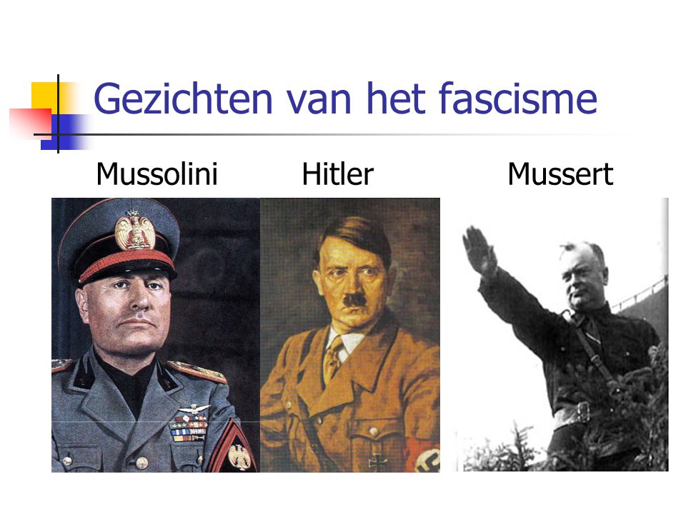 Gezichten van het fascisme